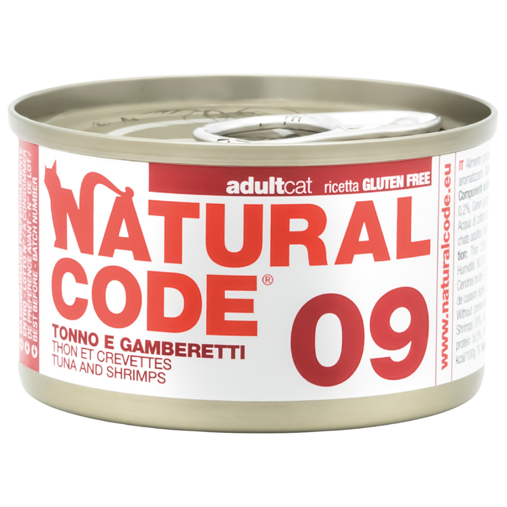 Natural Code 09 Cans Tuna & Shrimp for Cats 85g