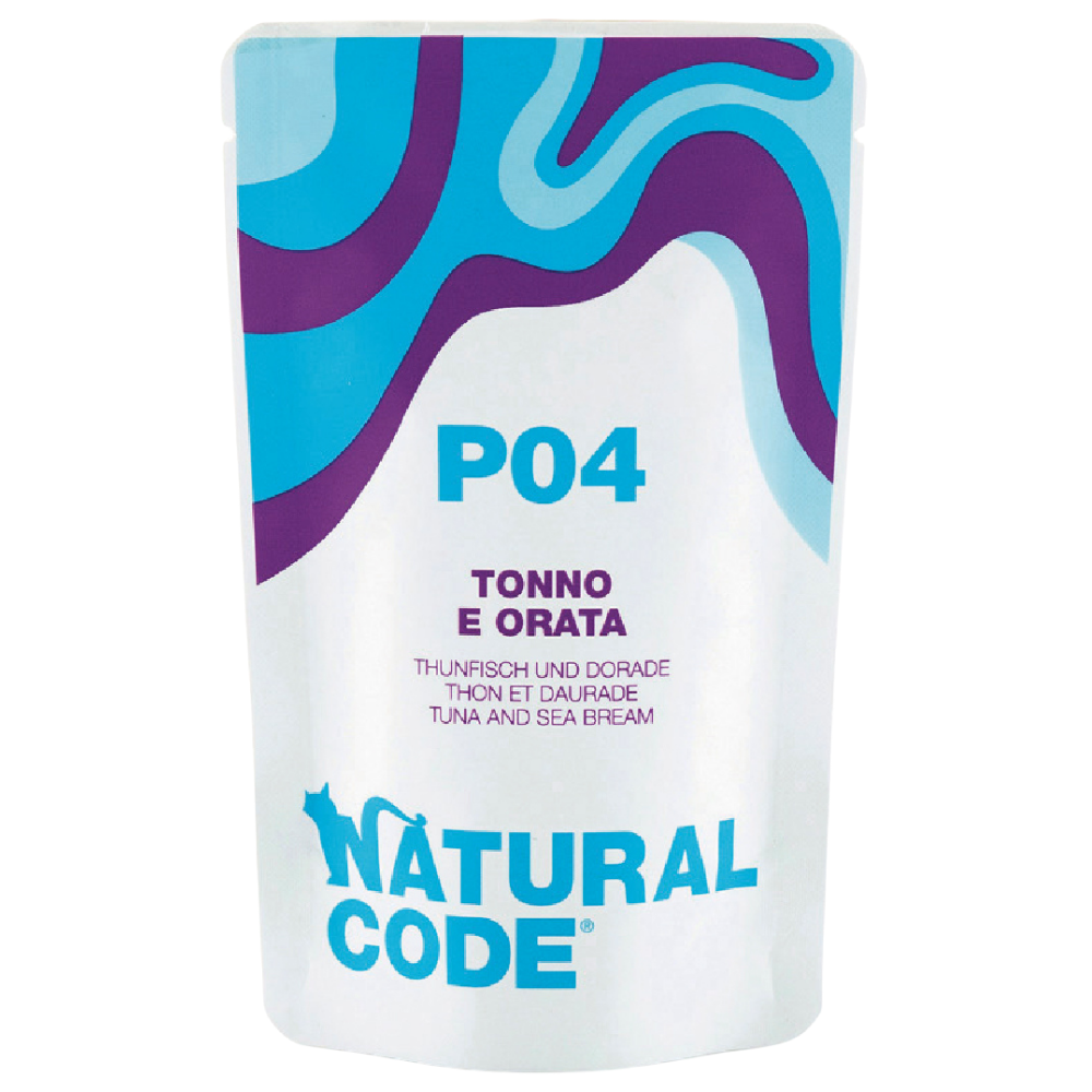 Natural Code P04 Pouch Tuna & Sea Bream for Cats 70g