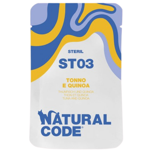 Natural Code ST03 Pouch Tuna & Quinoa for Cats 70g