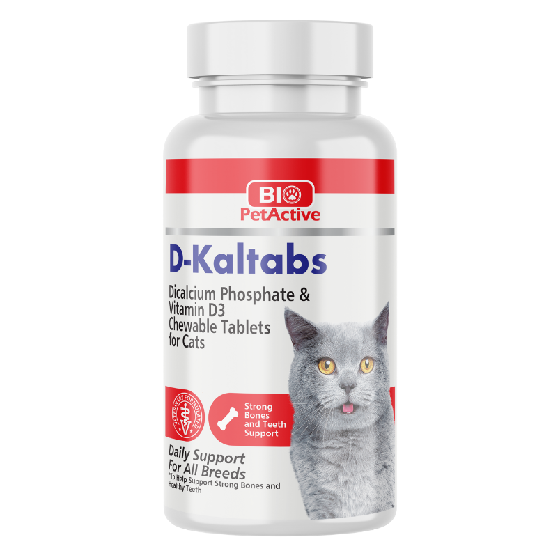 bio petactive d-kaltabs bone and teeth support powder for cats 30g