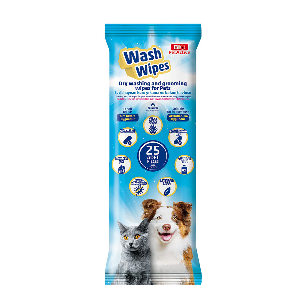 bio petactive wash wipes dry cleaning care for cats and dogs