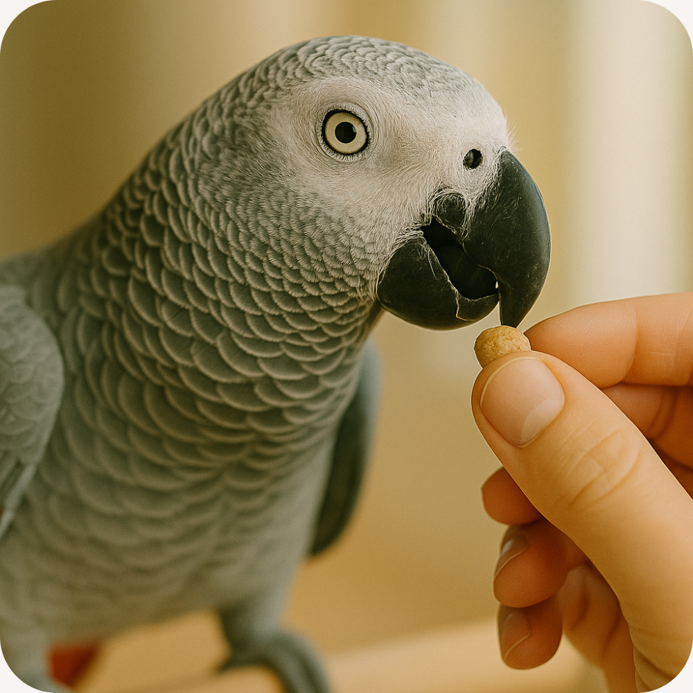 Birds Hand Feeding
