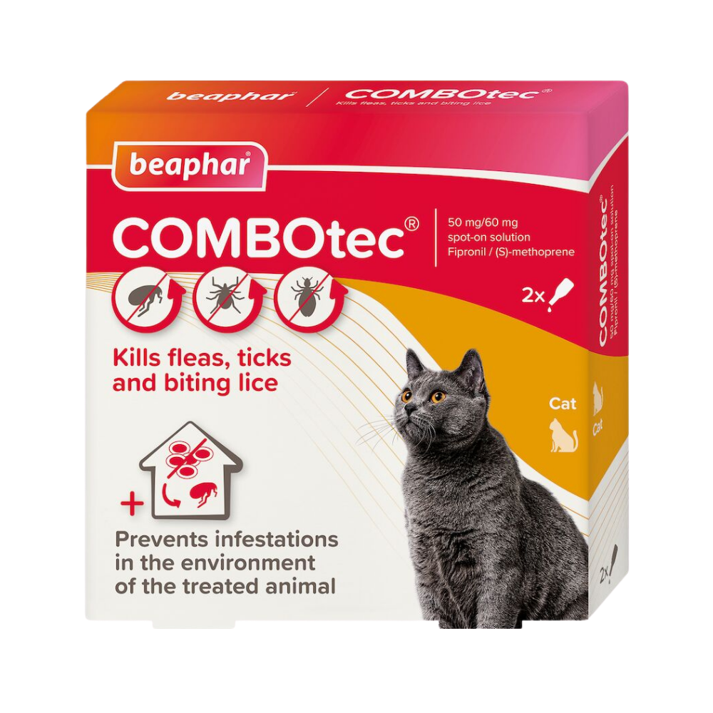 Beaphar COMBOtec Spot-On for Cats 2 × 50 mg pipettes