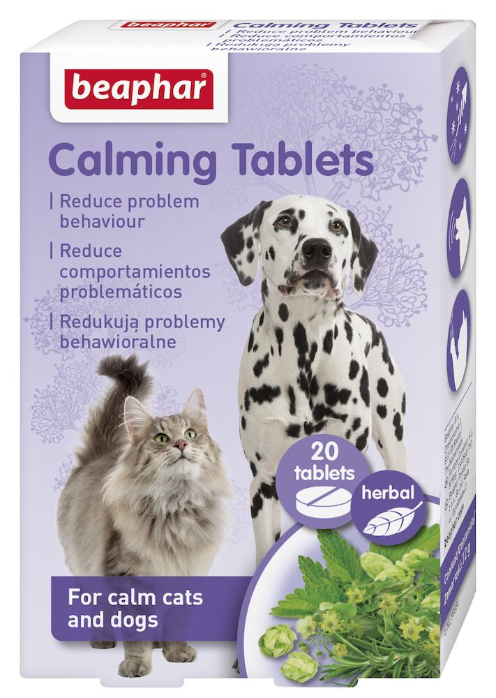 Beaphar Calming Tablets for Dogs & Cats – Natural Stress Relief