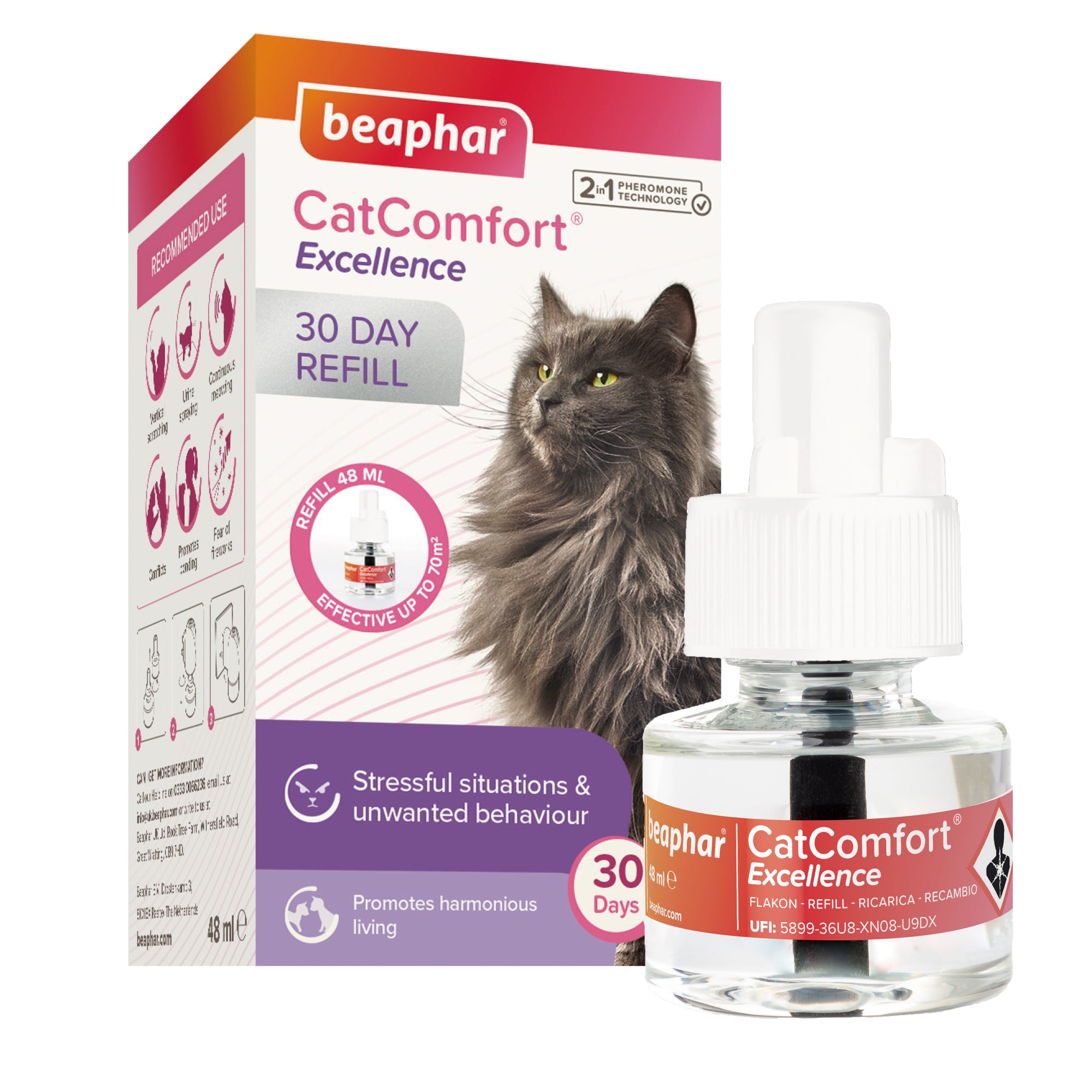 Beaphar CatComfort Calming Diffuser Refill – Stress & Behavior Support with item