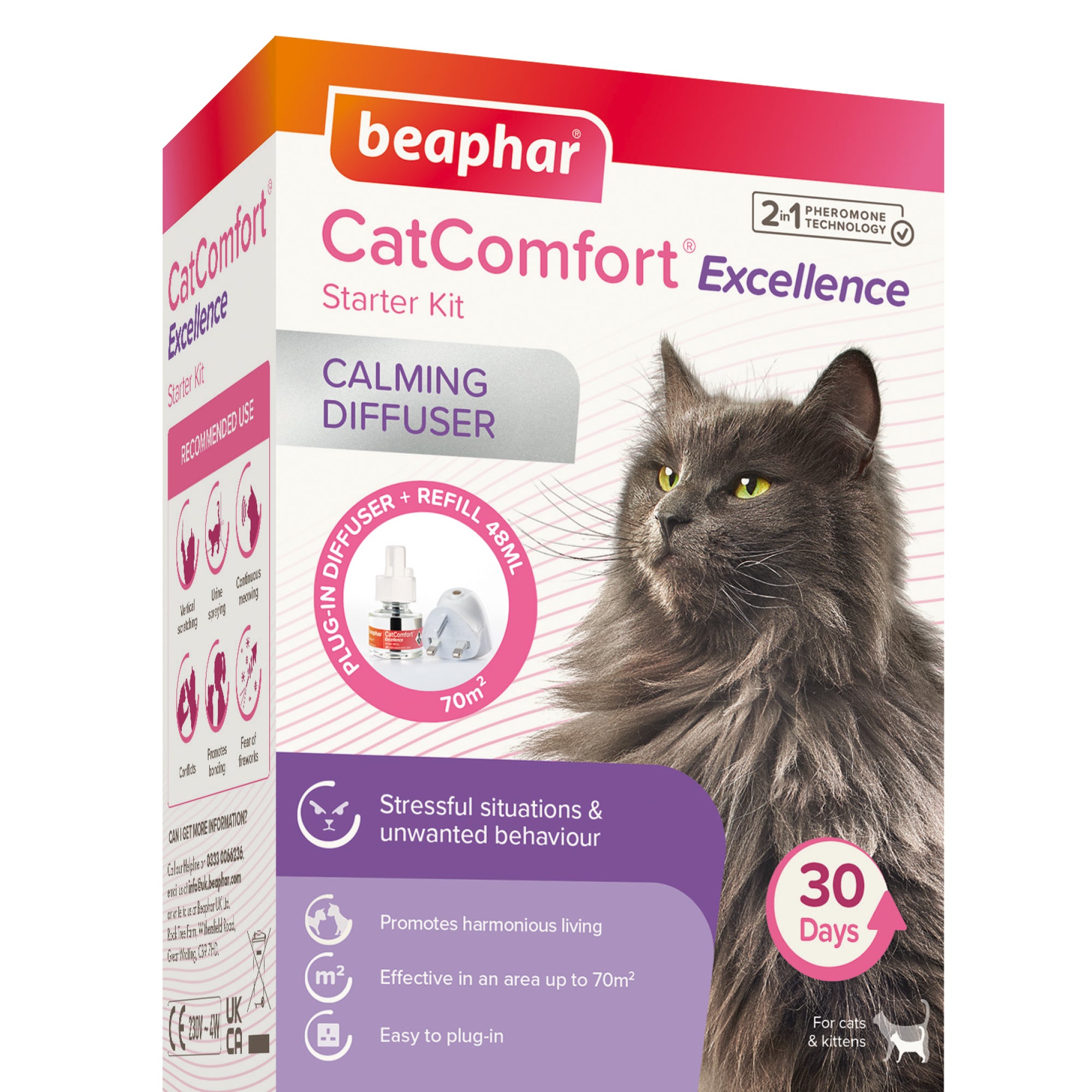 Beaphar CatComfort Calming Diffuser (UK Plug) – Stress & Behavior Support SIDE