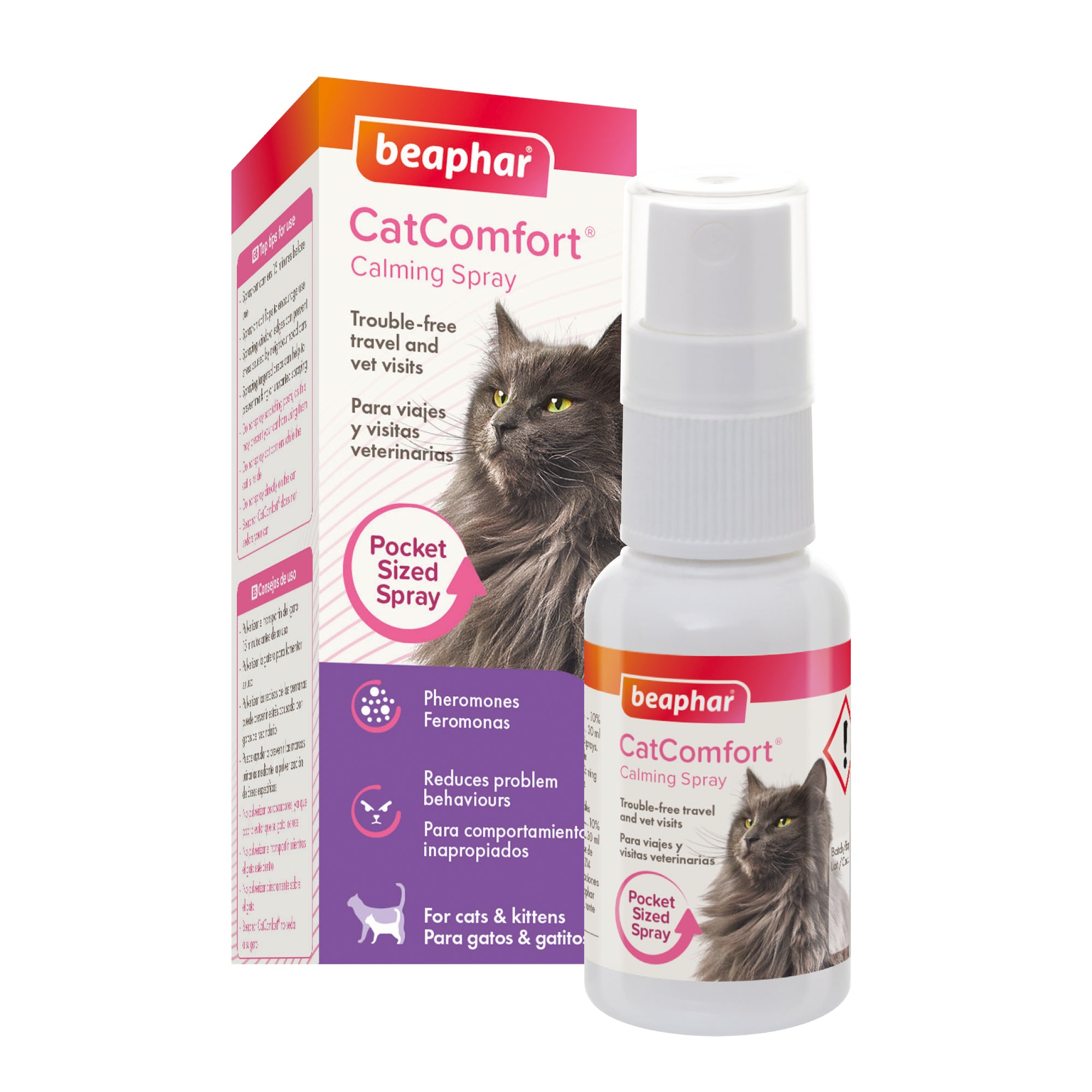 Beaphar CatComfort Calming Spray bottle for cats packaging