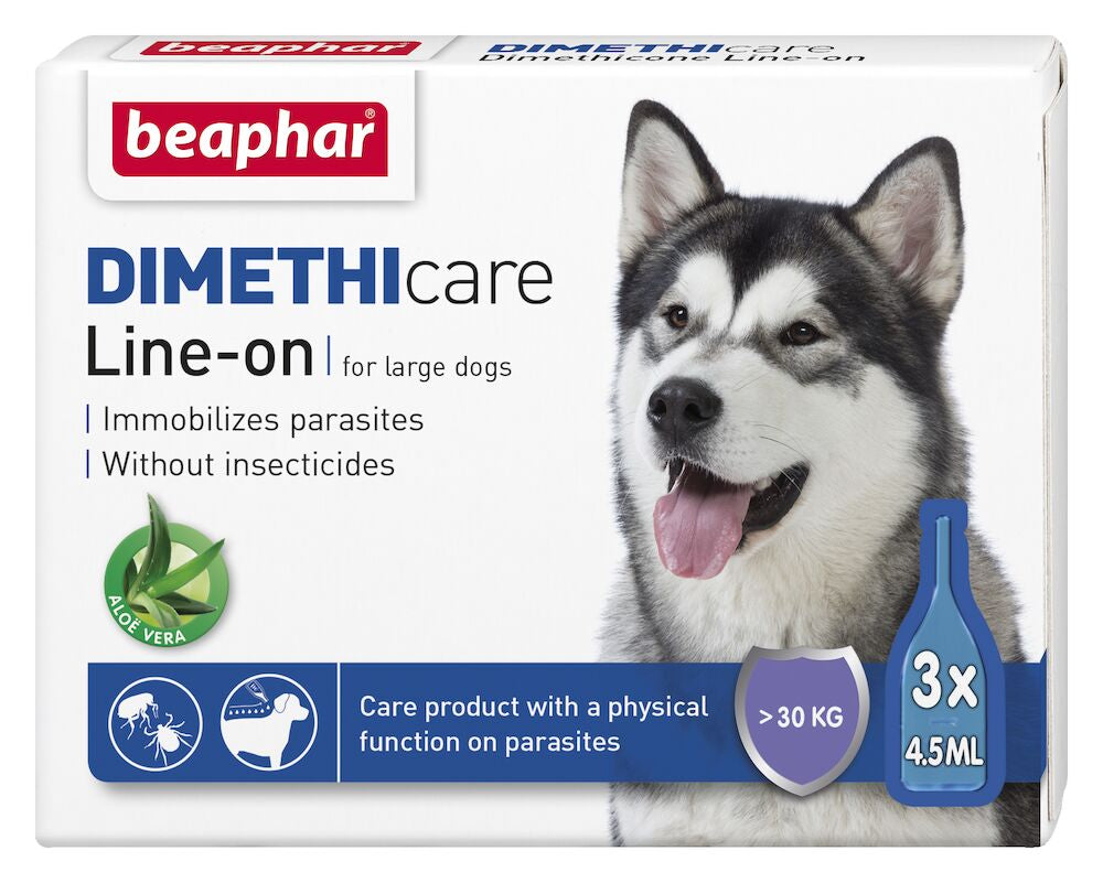 Beaphar Dimethicare Line-On for Large Dogs – Safe Flea & Tick Protection