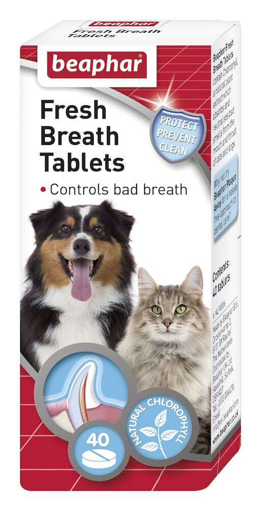 Beaphar Fresh Breath Tabs for Dogs & Cats – Dental Care & Fresh Breath