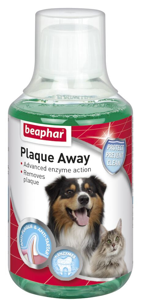 Beaphar Plaque Away Mouthwash for Dogs & Cats – Oral Hygiene & Fresh Breath 