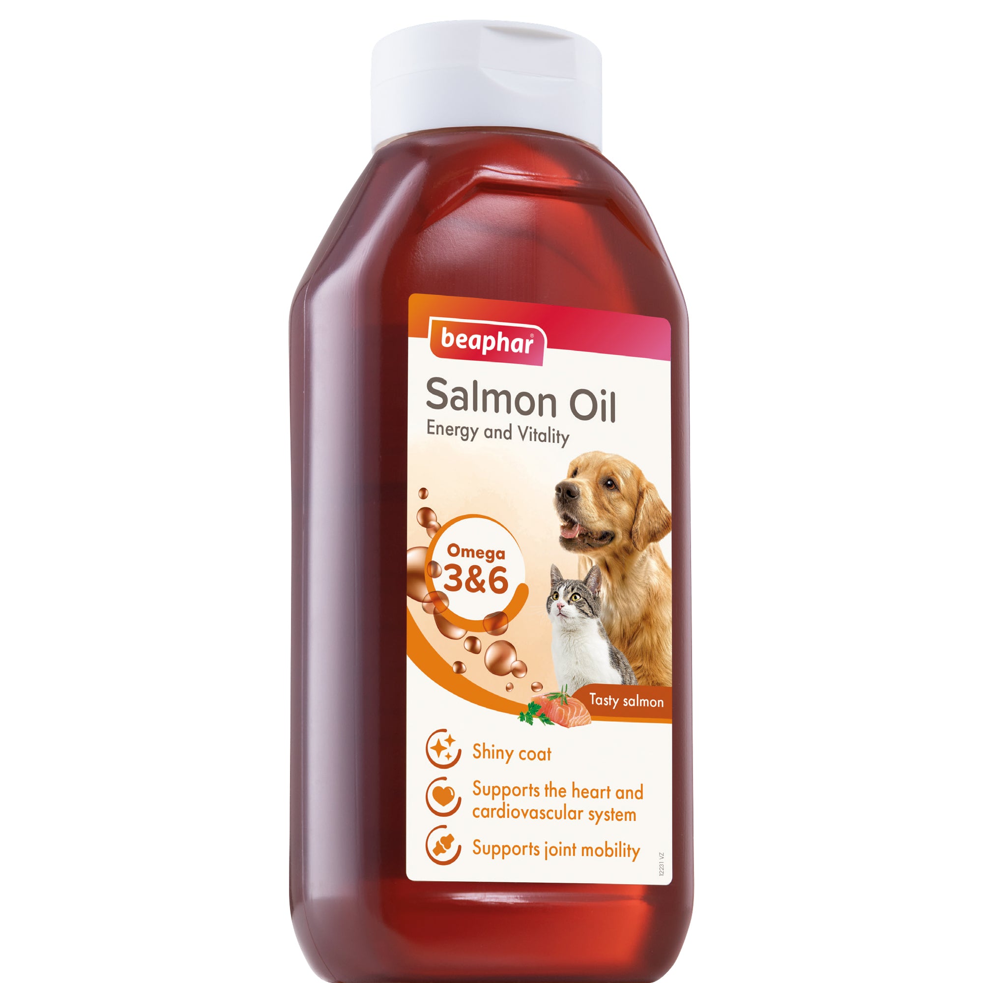 Beaphar Salmon Oil for Dogs & Cats – Omega-3 Skin & Coat Supplement side