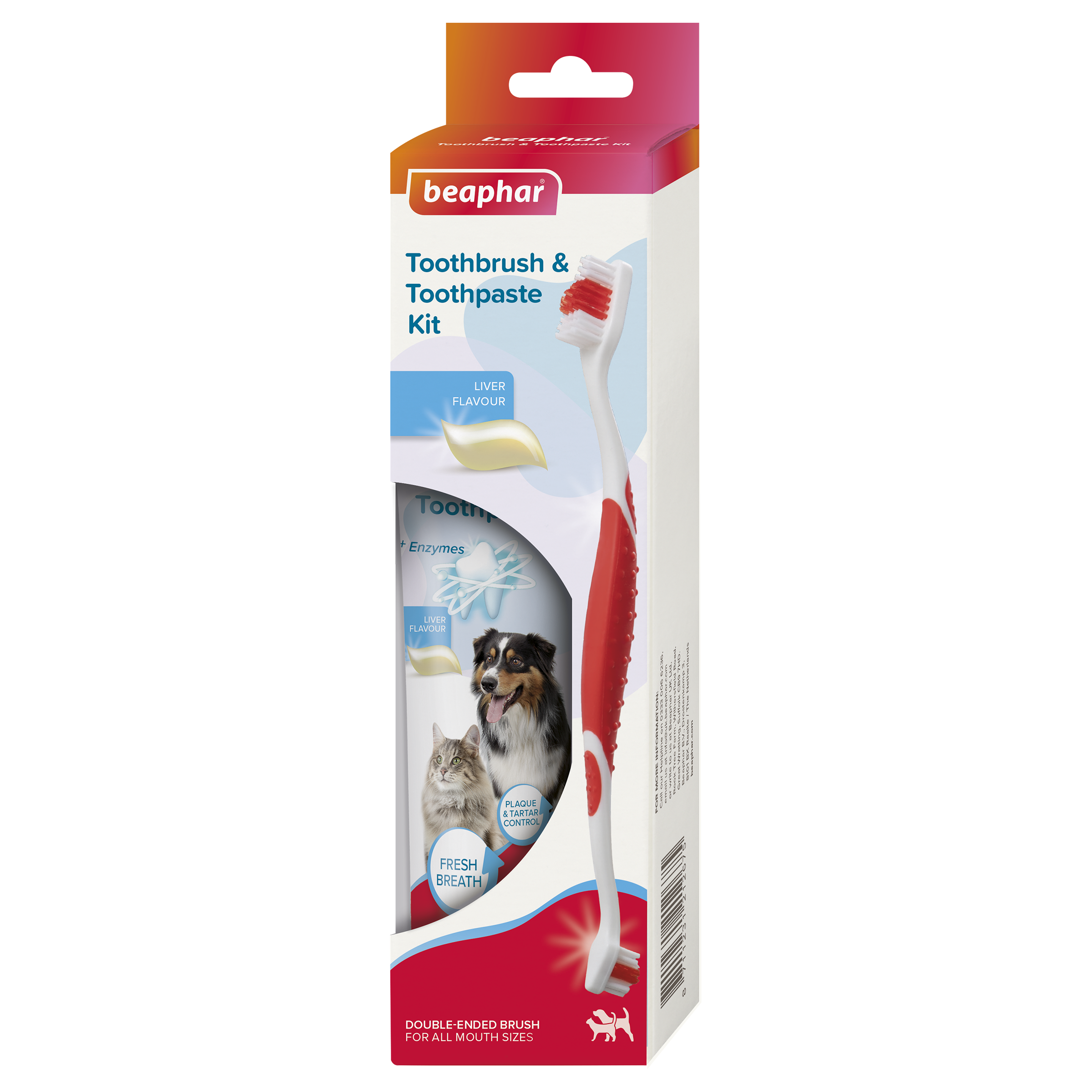 Beaphar Tooth Combipack for Dogs & Cats – Daily Dental Care with Toothbrush