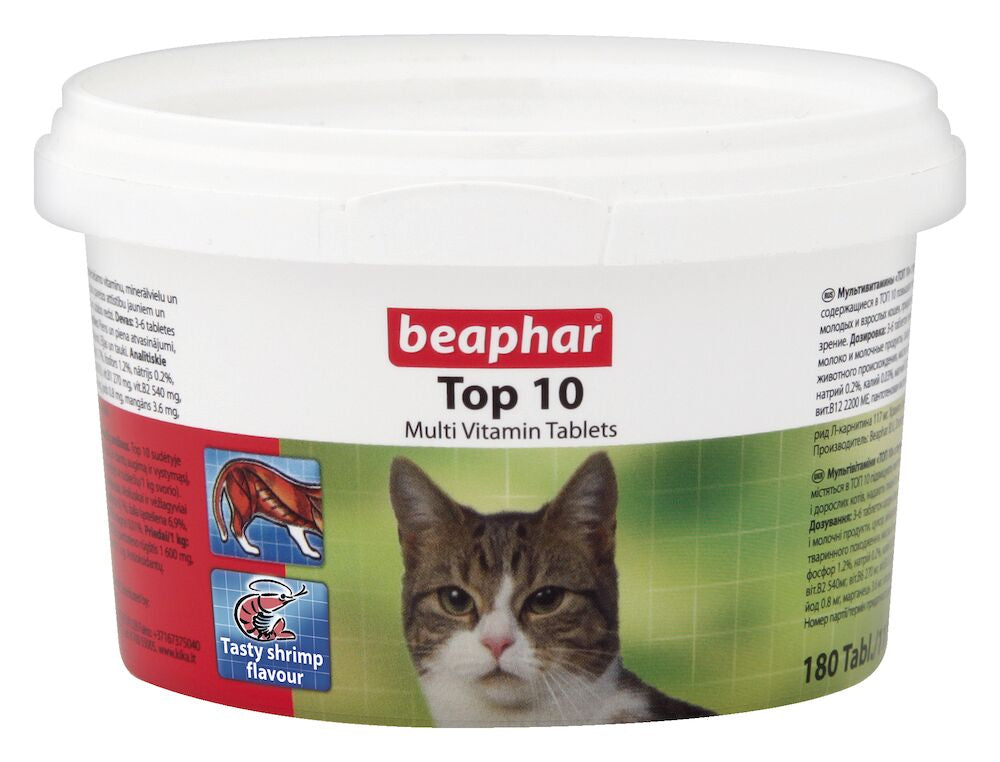 Beaphar Top 10 Cat Multi-Vitamin Tablets