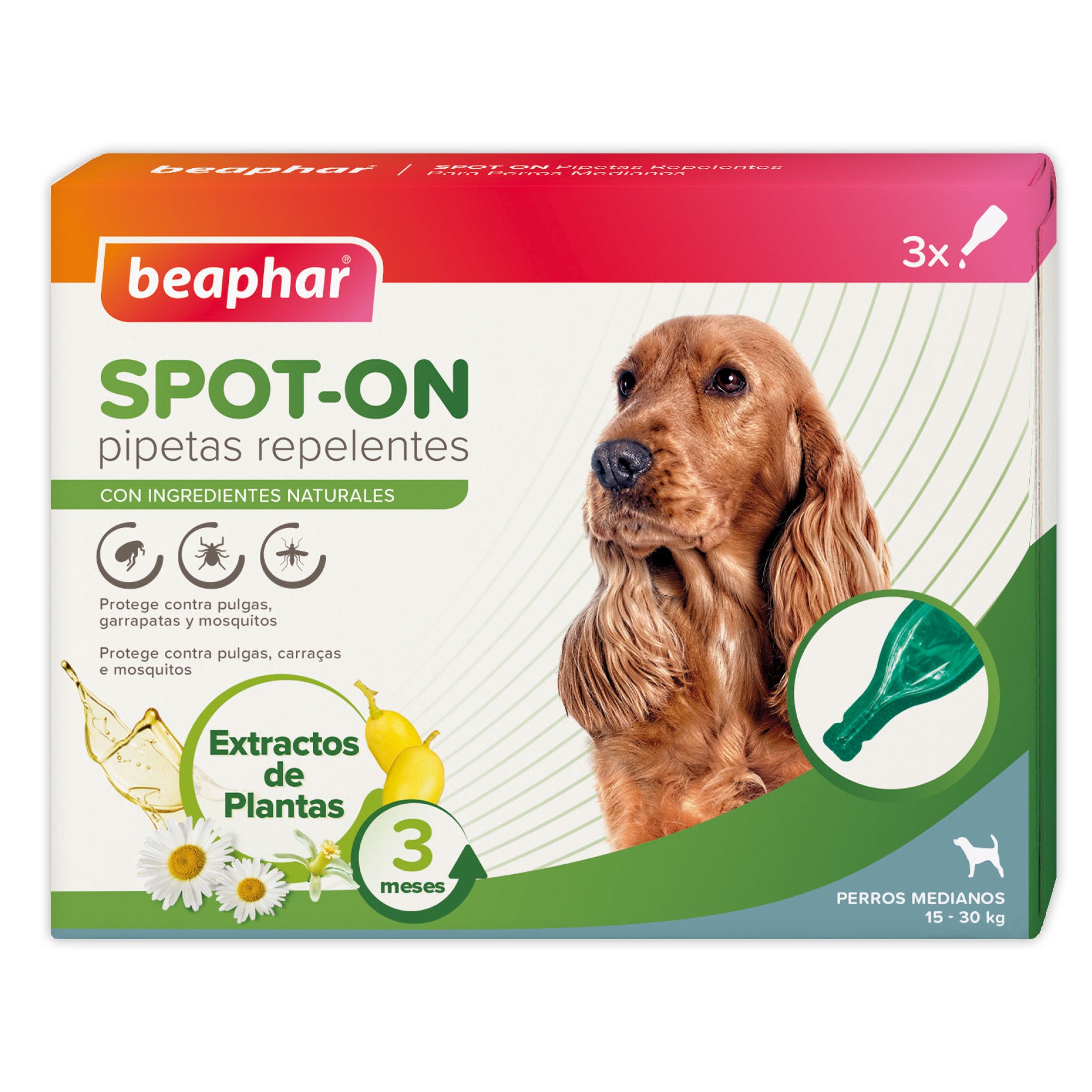 Beaphar VETOpure Spot-On for Medium Dogs – Natural Flea & Tick Protection
