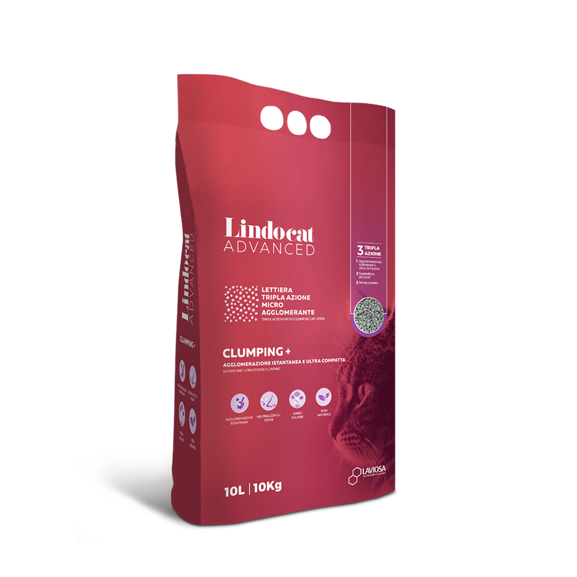 Lindocat Advanced Clumping+ Cat Litter 10L