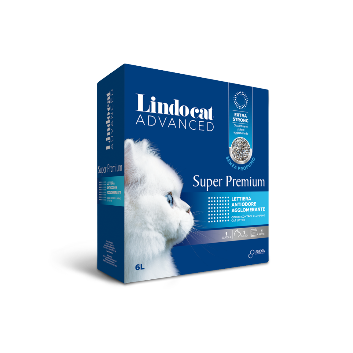 Lindocat Super Premium Unscented Cat Litter 6L