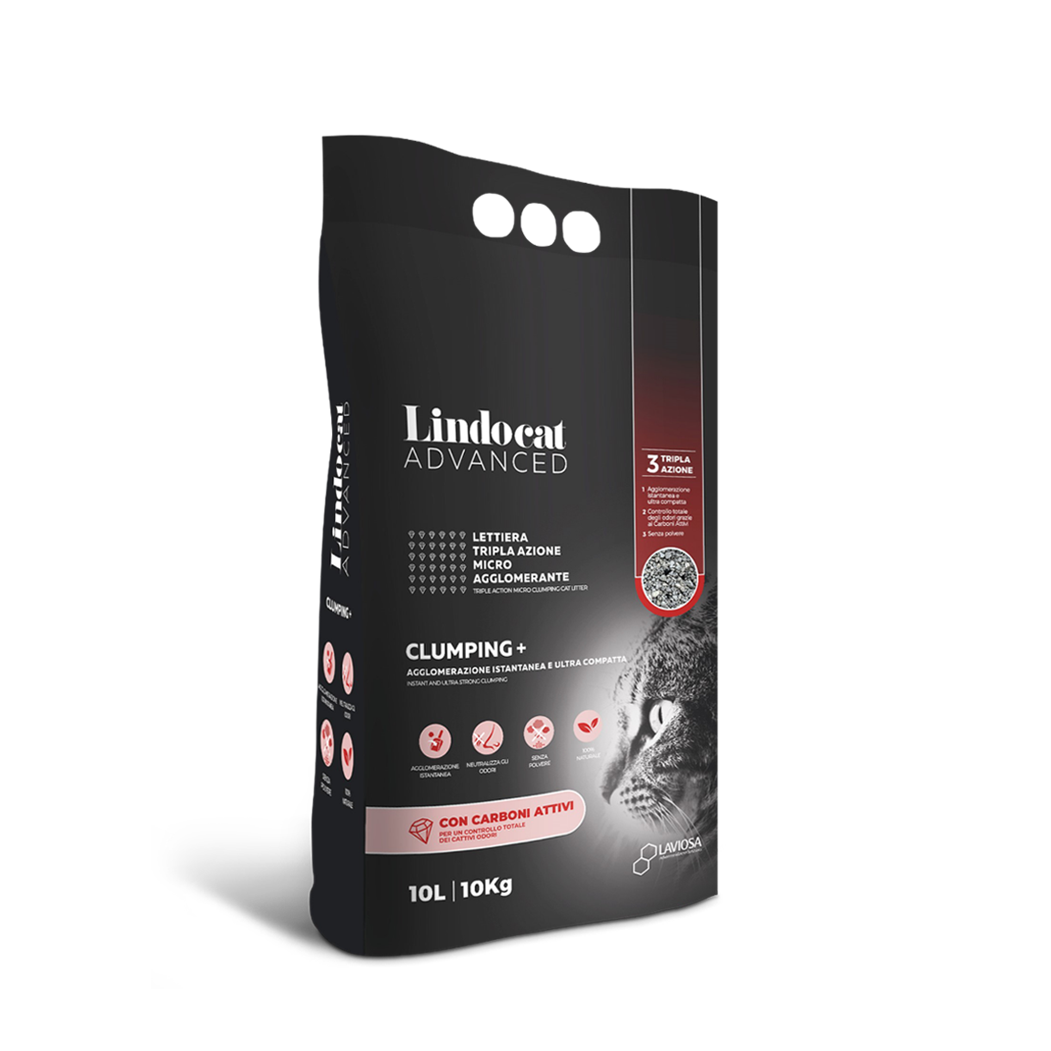 Lindocat Activated Carbon Clumping+ Litter 10L