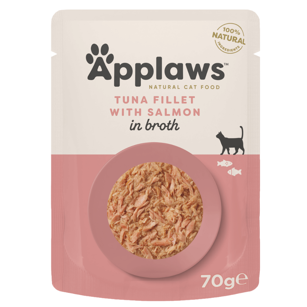 Applaws Cat Pouch Tuna with Salmon in Broth 70g