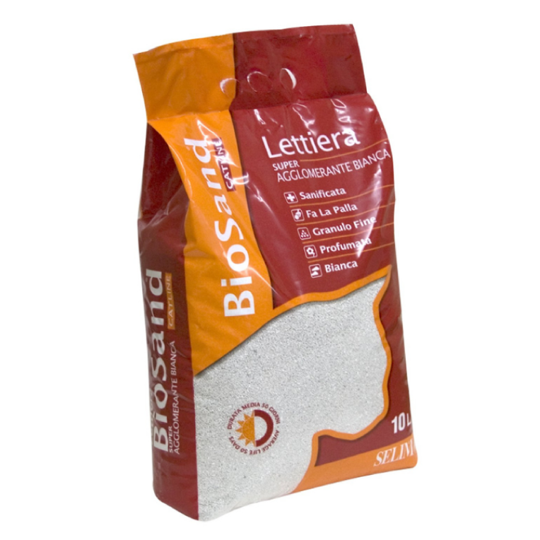 بايو ساند رمل مهدللقطط مطهر ومعطرتكتل ممتاز - أبيض