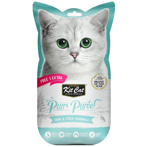 Kit Cat Puree Tuna & Fiber Treat (Hairball)
