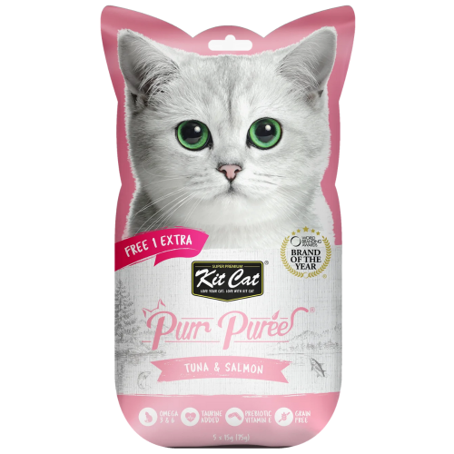 Kit Cat Puree Tuna & Salmon Treat
