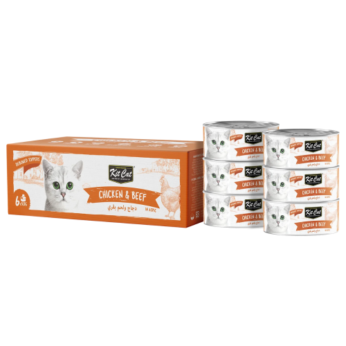 Kit Cat Deboned Multipack Chicken & Beef Toppers 6x50g