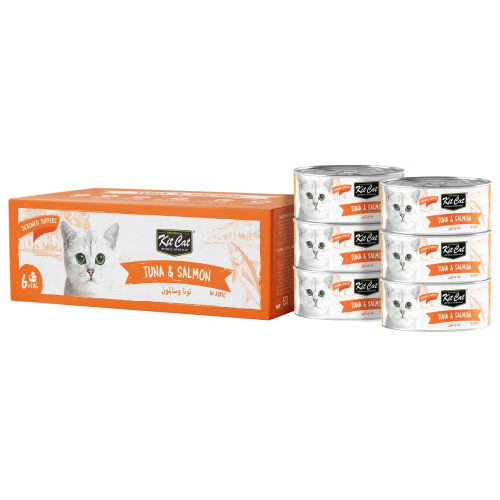 Kit Cat Deboned Multipack Tuna & Salmon Toppers 6x50g