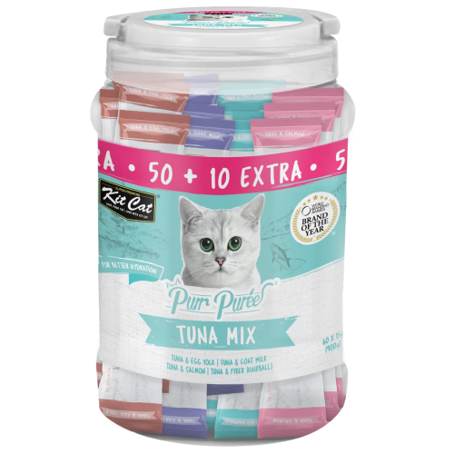 Kit Cat Puree Value Tuna Mix Treat 60x15g