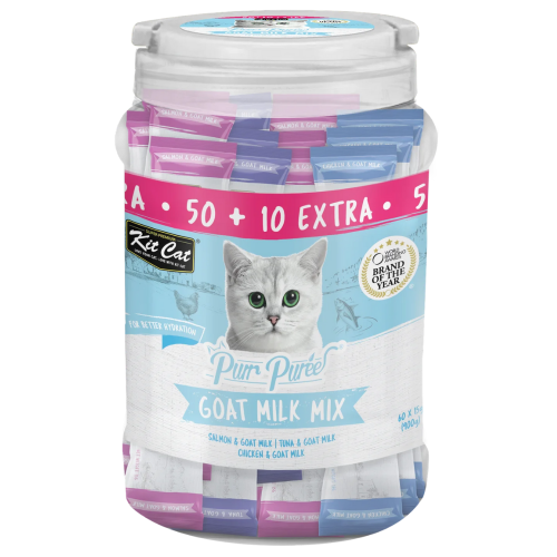 Kit Cat Puree Value Goat Milk Mix Treat 60x15g