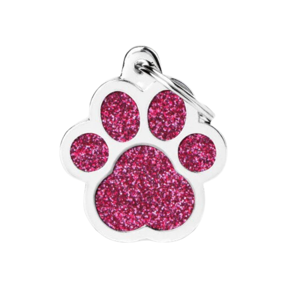 mf tags big paw glitter