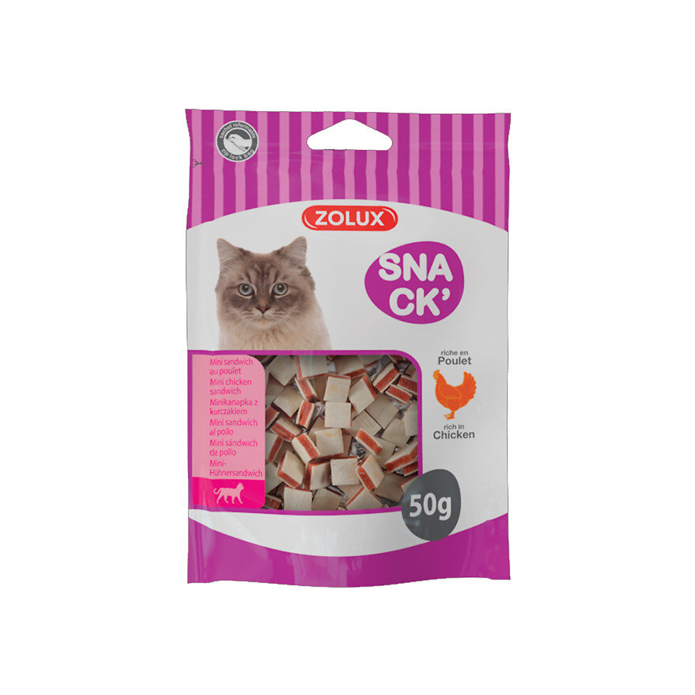 Zolux Snack CAT MINI CHICKEN SANDWICH for Cats 50g
