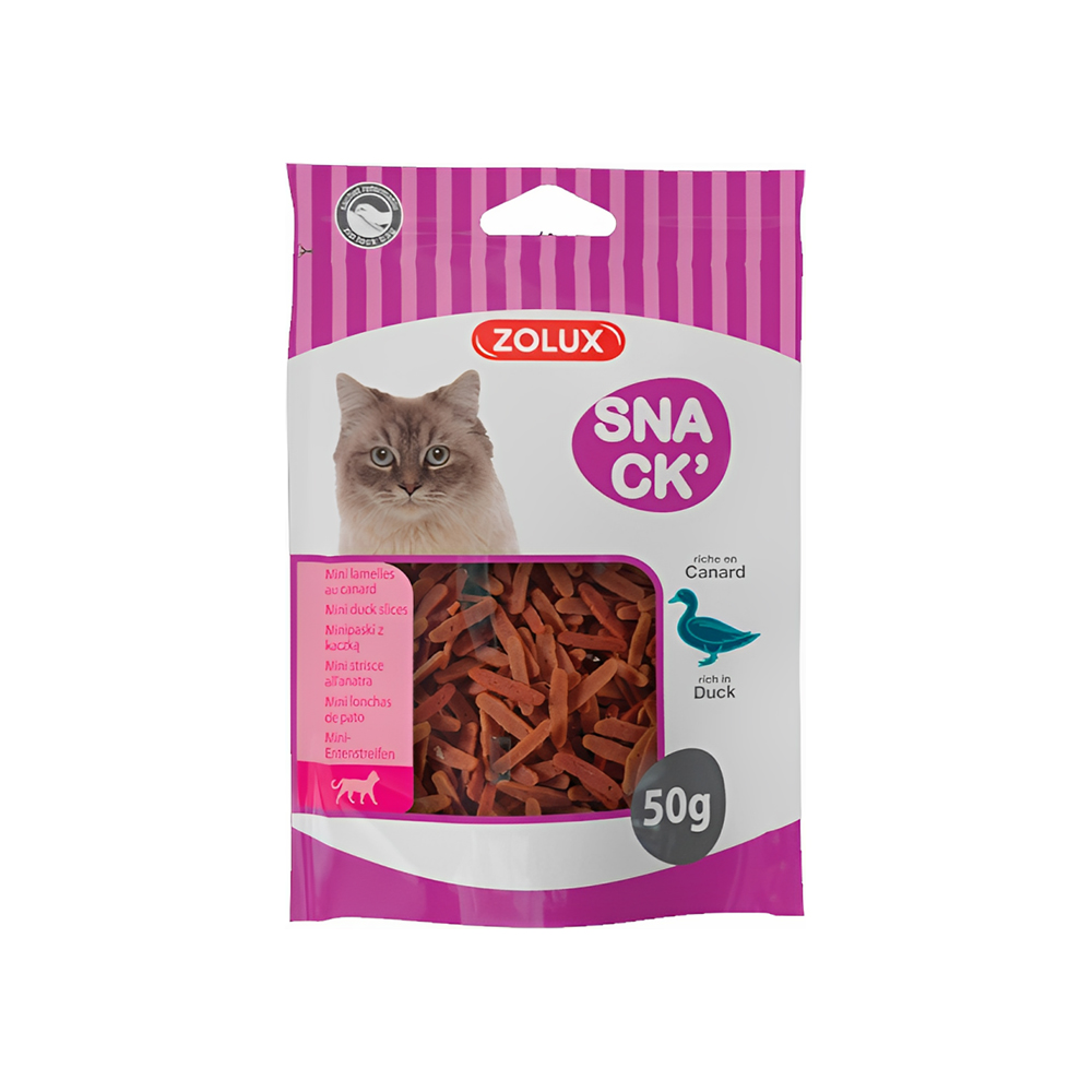 Zolux Snack CAT MINI DUCK SLICES for Cats 50g