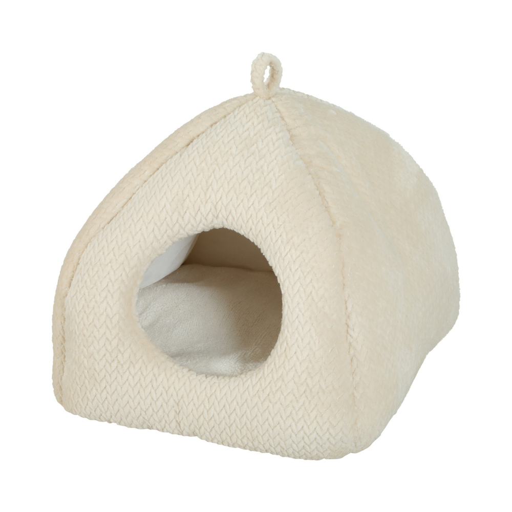 zolux olympe igloo pet bed creamy