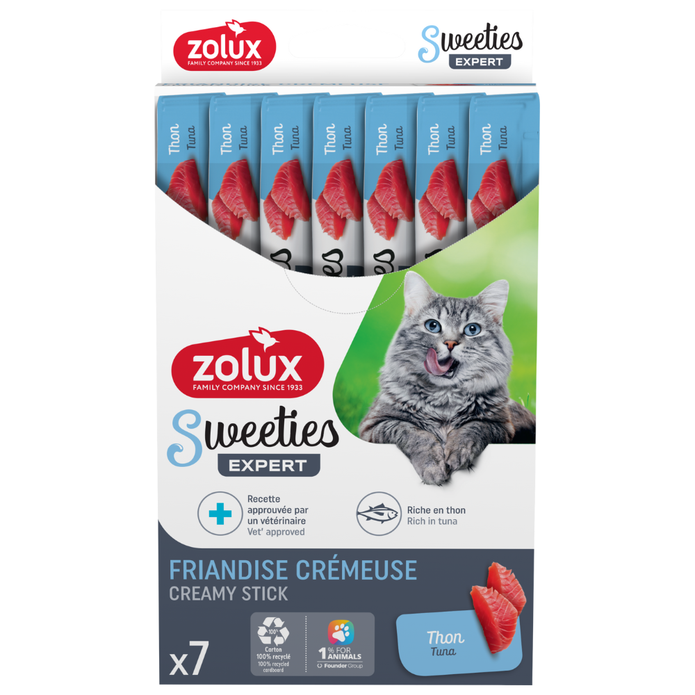 Zolux Sweeties Creamy Treats Tuna for Cats 14gx7