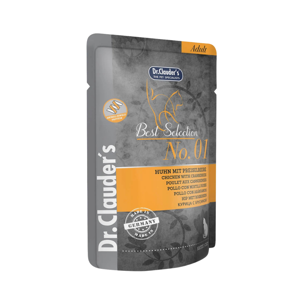 Dr.Clauders Best Selection No 1 Pouch Chicken & Cranberries for Cats 85g