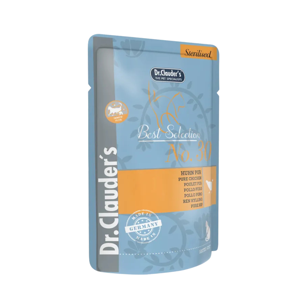 Dr.Clauders Best Selection No 30 Pouch Chicken for Sterilised Cats 85g