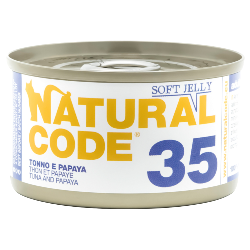 Natural Code 35 Cans Tuna & Papaya in Jelly for Cats 85g