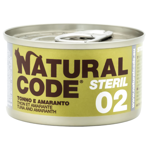 Natural Code ST02 Cans Tuna & Amaranth for Cats 85g