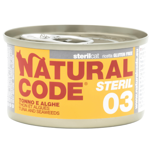Natural Code ST03 Cans Tuna & Seaweeds for Cats 85g