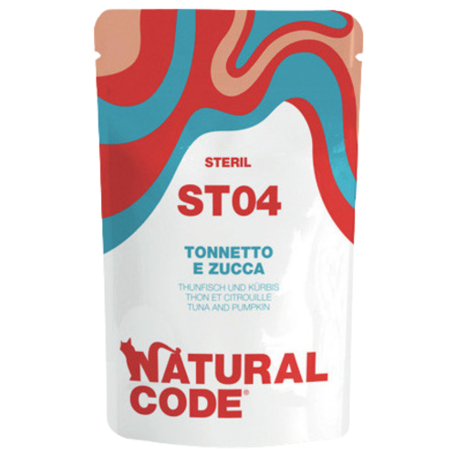 Natural Code ST04 Pouch Tuna & Pumpkin for Cats 70g