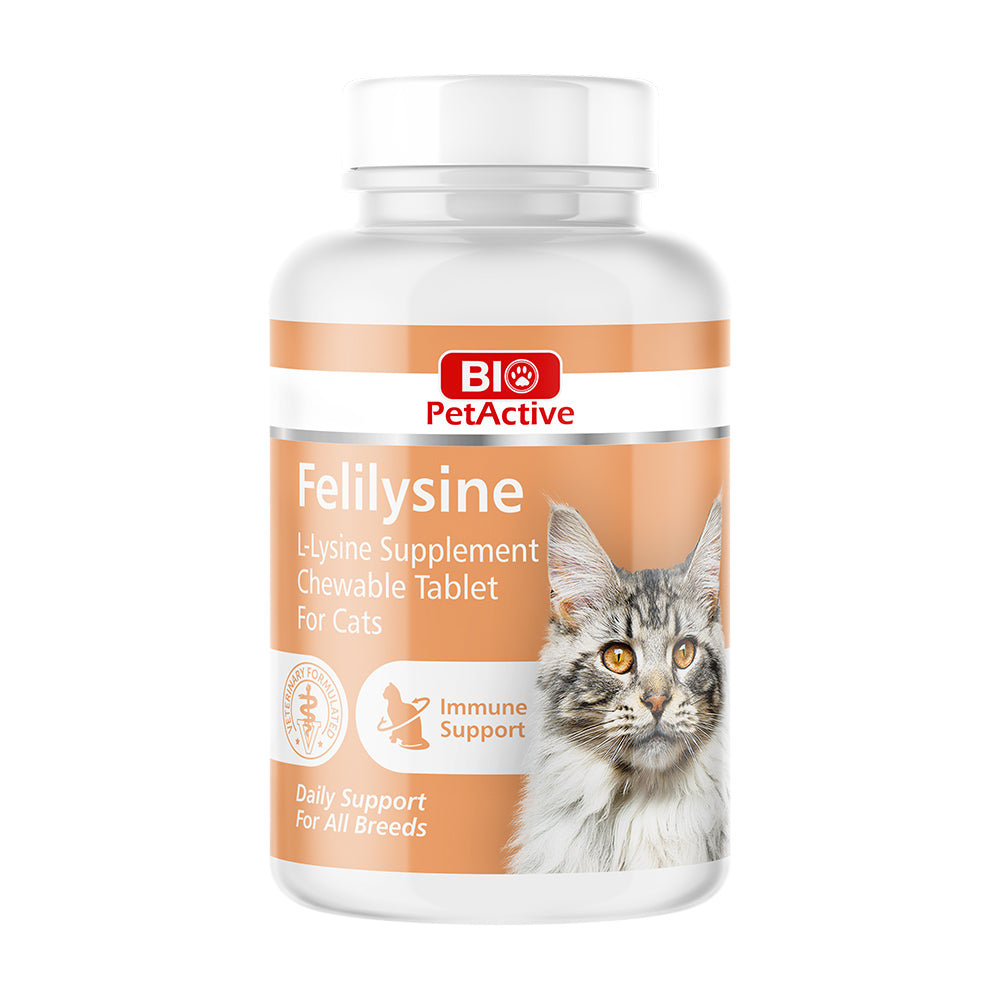bio petactive bio-felilysine l-lysine supplement tablets for cats