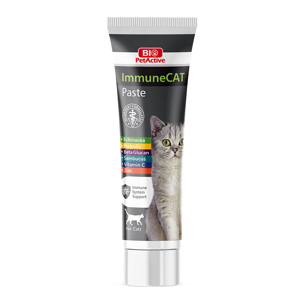 bio petactive immunecat immune support paste for cats