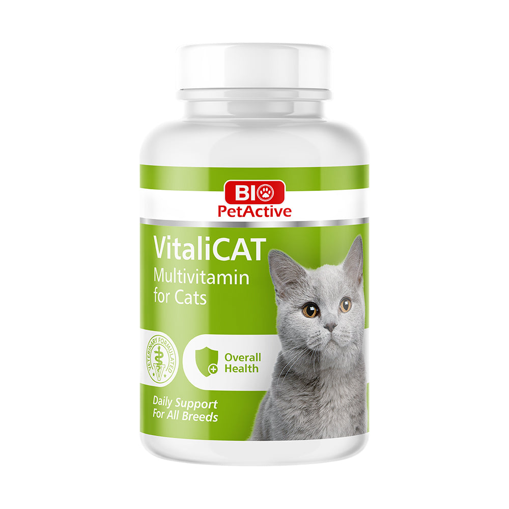 bio petactive vitalicat multivitamin tablets for cats 60 tabs 30g